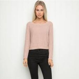 Brandy Melville Pink Knit Sweater